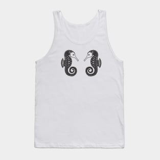 Seahorses in Love - cute and fun sea animal design - light colors Tank Top